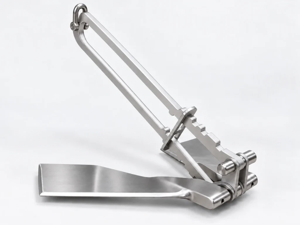 Âncora Inox Antienrosco Anchor360 — estrutura em aço inox e mecanismo antienrosco